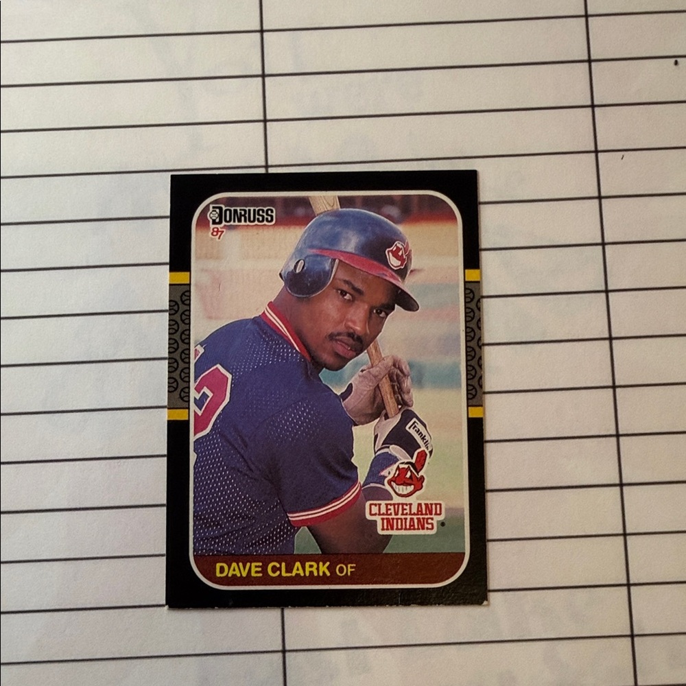 Russ Donruss Baseball Card - Blue and Red